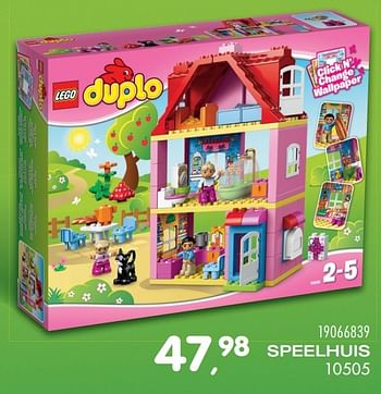 Aanbiedingen Speelhuis - Lego - Geldig van 25/10/2016 tot 06/12/2016 bij Supra Bazar