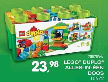 Aanbiedingen Lego duplo alles-in-één doos - Lego - Geldig van 25/10/2016 tot 06/12/2016 bij Supra Bazar