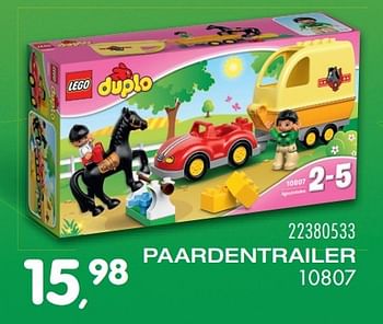 Aanbiedingen Paardentrailer - Lego - Geldig van 25/10/2016 tot 06/12/2016 bij Supra Bazar