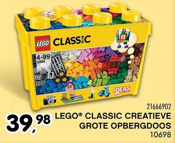 Aanbiedingen Lego classic creatieve grote opbergdoos - Lego - Geldig van 25/10/2016 tot 06/12/2016 bij Supra Bazar