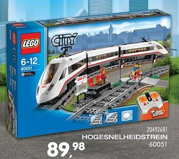 Aanbiedingen Hogesnelheidstrein - Lego - Geldig van 25/10/2016 tot 06/12/2016 bij Supra Bazar