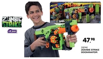 Aanbiedingen Zombie strike doominator - Nerf - Geldig van 25/10/2016 tot 06/12/2016 bij Supra Bazar