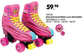 Aanbiedingen Rolschaatsen met schoen - Disney - Geldig van 25/10/2016 tot 06/12/2016 bij Supra Bazar