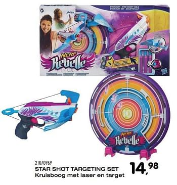 Aanbiedingen Star shot targeting set - Nerf - Geldig van 25/10/2016 tot 06/12/2016 bij Supra Bazar