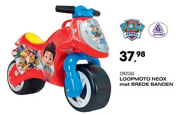 Aanbiedingen Loopmoto neox met brede banden - PAW  PATROL - Geldig van 25/10/2016 tot 06/12/2016 bij Supra Bazar