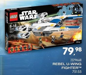 Aanbiedingen Rebel u-wing fighter - Lego - Geldig van 25/10/2016 tot 06/12/2016 bij Supra Bazar