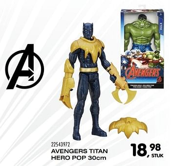 Aanbiedingen Avengers titan hero pop - Marvel - Geldig van 25/10/2016 tot 06/12/2016 bij Supra Bazar