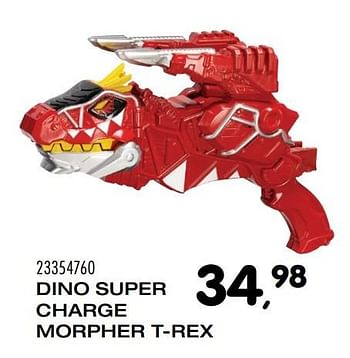 Aanbiedingen Dino super charge morpher t-rex - Power Rangers - Geldig van 25/10/2016 tot 06/12/2016 bij Supra Bazar