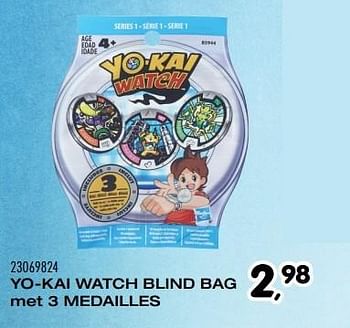 Aanbiedingen Yokai watch blind bag met 3 medailles - Hasbro - Geldig van 25/10/2016 tot 06/12/2016 bij Supra Bazar