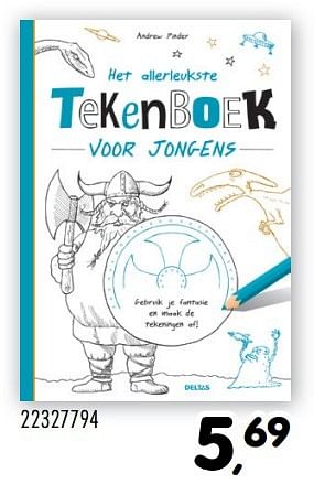 Aanbiedingen Tekenboek voor jongens - Huismerk - Supra Bazar - Geldig van 25/10/2016 tot 06/12/2016 bij Supra Bazar