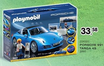 Aanbiedingen Porsche 991 targa 4s - Playmobil - Geldig van 25/10/2016 tot 06/12/2016 bij Supra Bazar