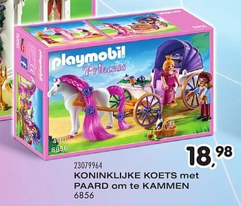 Aanbiedingen Koninklijke koets met paard om te kammen - Playmobil - Geldig van 25/10/2016 tot 06/12/2016 bij Supra Bazar