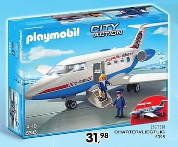 Aanbiedingen Chartervliegtuig - Playmobil - Geldig van 25/10/2016 tot 06/12/2016 bij Supra Bazar