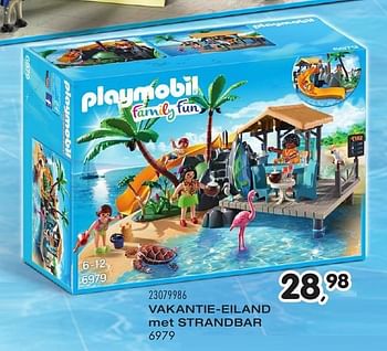 Aanbiedingen Vakantie-eiland met strandbar - Playmobil - Geldig van 25/10/2016 tot 06/12/2016 bij Supra Bazar