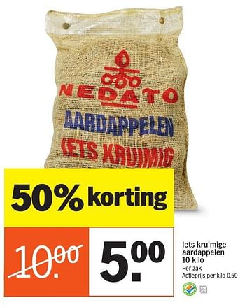 Aanbiedingen Iets kruimige aardappelen - Huismerk - Albert Heijn - Geldig van 24/10/2016 tot 30/10/2016 bij Albert Heijn