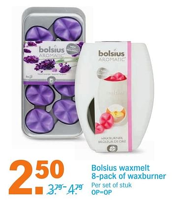 Aanbiedingen Bolsius waxmelt of waxburner - Bolsius - Geldig van 24/10/2016 tot 30/10/2016 bij Albert Heijn
