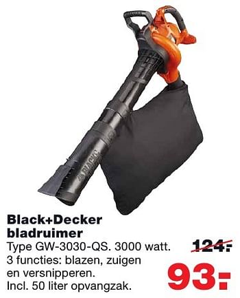 Aanbiedingen Black+decker bladruimer gw-3030-qs - Black &amp; Decker - Geldig van 24/10/2016 tot 30/10/2016 bij Praxis