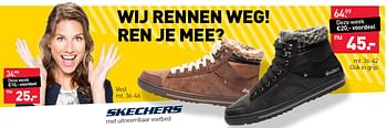 Aanbiedingen Schoenen - Skechers - Geldig van 17/10/2016 tot 30/10/2016 bij Scapino