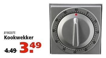 Aanbiedingen Kookwekker - Huismerk - Marskramer - Geldig van 21/10/2016 tot 02/11/2016 bij Marskramer