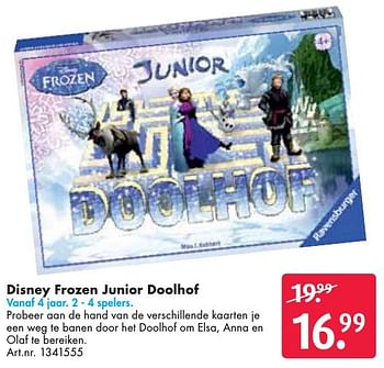Aanbiedingen Disney frozen junior doolhof - Disney  Frozen - Geldig van 24/09/2016 tot 07/12/2016 bij Bart Smit