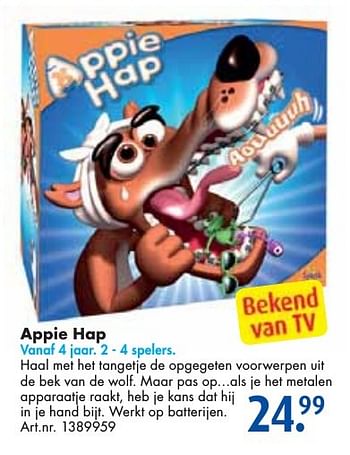 Aanbiedingen Appie hap - Splash Toys - Geldig van 24/09/2016 tot 07/12/2016 bij Bart Smit