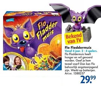 Aanbiedingen Flo fladdermuis - Ravensburger - Geldig van 24/09/2016 tot 07/12/2016 bij Bart Smit