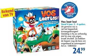 Aanbiedingen Vos laat los! - Goliath - Geldig van 24/09/2016 tot 07/12/2016 bij Bart Smit