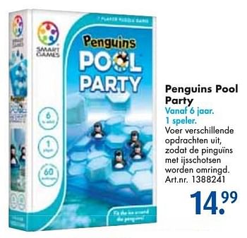Aanbiedingen Penguins pool party - Smart Games - Geldig van 24/09/2016 tot 07/12/2016 bij Bart Smit