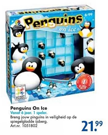 Aanbiedingen Penguins on ice - Smart Games - Geldig van 24/09/2016 tot 07/12/2016 bij Bart Smit