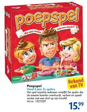 Aanbiedingen Poepspel - Identity Games - Geldig van 24/09/2016 tot 07/12/2016 bij Bart Smit