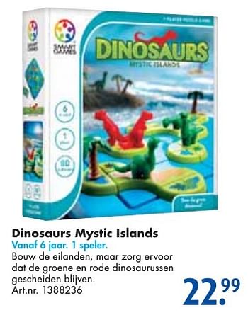 Aanbiedingen Dinosaurs mystic islands - Smart Games - Geldig van 24/09/2016 tot 07/12/2016 bij Bart Smit