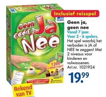 Aanbiedingen Geen ja, geen nee - Megableu - Geldig van 24/09/2016 tot 07/12/2016 bij Bart Smit