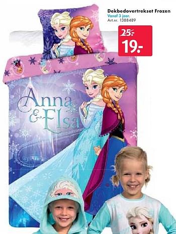 Aanbiedingen Dekbedovertrekset frozen - Disney  Frozen - Geldig van 24/09/2016 tot 07/12/2016 bij Bart Smit