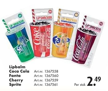 Aanbiedingen Lipbalm coca cola - 4 Trendy Girlz - Geldig van 24/09/2016 tot 07/12/2016 bij Bart Smit
