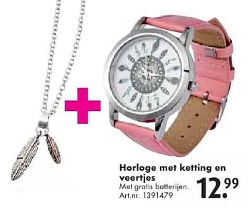 Aanbiedingen Horloge met ketting en veertjes - 4 Trendy Girlz - Geldig van 24/09/2016 tot 07/12/2016 bij Bart Smit