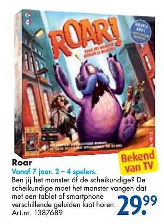 Aanbiedingen Roar - 999games - Geldig van 24/09/2016 tot 07/12/2016 bij Bart Smit