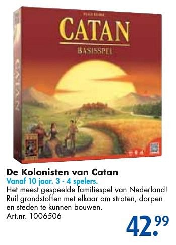 Aanbiedingen De kolonisten van catan - 999games - Geldig van 24/09/2016 tot 07/12/2016 bij Bart Smit