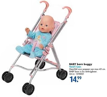 Aanbiedingen Baby born buggy - Baby Born - Geldig van 24/09/2016 tot 07/12/2016 bij Bart Smit