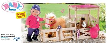 Aanbiedingen Baby born pony farm paardenstal - Baby Born - Geldig van 24/09/2016 tot 07/12/2016 bij Bart Smit