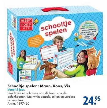 Aanbiedingen Schooltje spelen: maan, roos, vis - Zwijsen - Geldig van 24/09/2016 tot 07/12/2016 bij Bart Smit