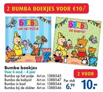 Aanbiedingen Bumba boekjes - Studio 100 - Geldig van 24/09/2016 tot 07/12/2016 bij Bart Smit