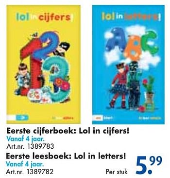 Aanbiedingen Eerste cijferboek: lol in cijfers! - Huismerk - Bart Smit - Geldig van 24/09/2016 tot 07/12/2016 bij Bart Smit