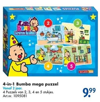Aanbiedingen 4-in-1 bumba mega puzzel - Bumba - Geldig van 24/09/2016 tot 07/12/2016 bij Bart Smit