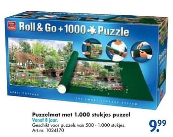 Aanbiedingen Puzzelmat met 1.000 stukjes puzzel - King - Geldig van 24/09/2016 tot 07/12/2016 bij Bart Smit