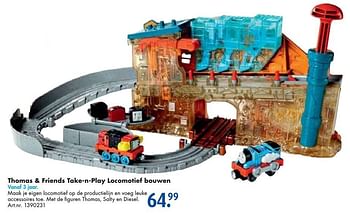 Aanbiedingen Thomas + friends take-n-play locomotief bouwen - Thomas &amp; Friends - Geldig van 24/09/2016 tot 07/12/2016 bij Bart Smit