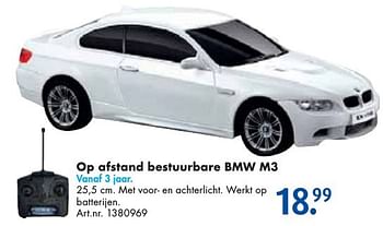 Aanbiedingen Op afstand bestuurbare bmw m3 - Huismerk - Bart Smit - Geldig van 24/09/2016 tot 07/12/2016 bij Bart Smit