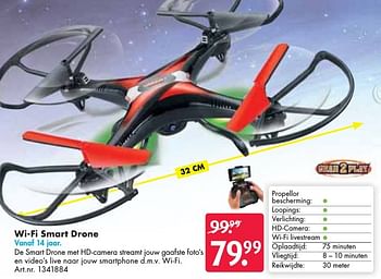 Aanbiedingen Wi-fi smart drone - Gear2Play - Geldig van 24/09/2016 tot 07/12/2016 bij Bart Smit