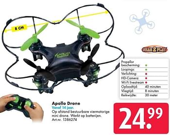 Aanbiedingen Apollo drone - Gear2Play - Geldig van 24/09/2016 tot 07/12/2016 bij Bart Smit