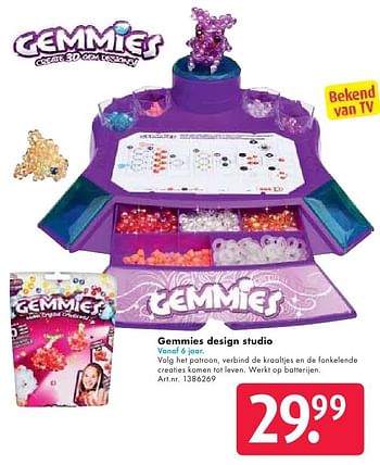 Aanbiedingen Gemmies design studio - Gemmies - Geldig van 24/09/2016 tot 07/12/2016 bij Bart Smit