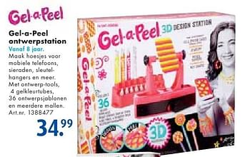 Aanbiedingen Gel-a-peel ontwerpstation - Gel-a-Peel - Geldig van 24/09/2016 tot 07/12/2016 bij Bart Smit